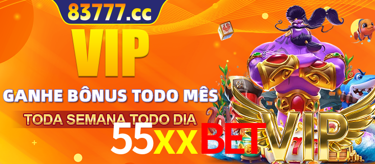 Banner promocional do 55xxbet oferecendo 100% de recompensas adicionais contínuas para quem fizer o login diário (Daily sign-in), com um mascote de coelho.