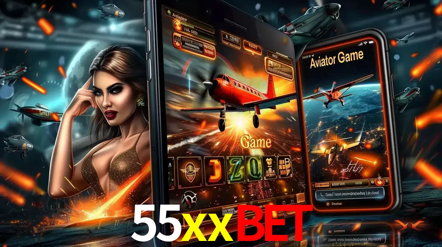 Mulher estilosa cercada por telas que exibem a jogabilidade do Aviator, capturando a intensidade e a estratégia deste popular crash game oferecido pelo 55xxbet.
